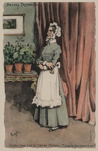 Betsey Trotwood, David Copperfield (farve litho)