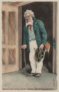 Old Peggotty, David Copperfield (farve litho)