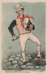 Sam Weller, Pickwick Papers (farve litho)