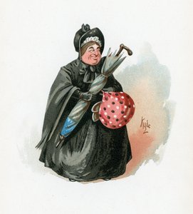 Mrs Gamp, illustration fra 