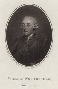 William Whitehead, engelsk digter og dramatiker (gravering) af Joseph Collyer