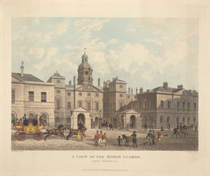 Udsigt over Horse Guards fra Whitehall af Joseph Constantine Stadler