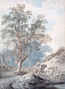 Vogn og hest, 1700-tallet.