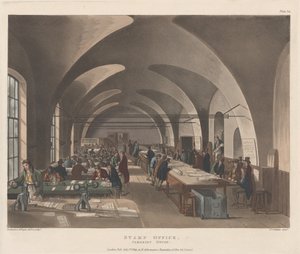 Frimærkekontoret, Somerset House, 1. juli 1809., 1. juli 1809.