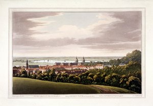 Udsigt over Greenwich, London, 1795 af Joseph Constantine Stadler