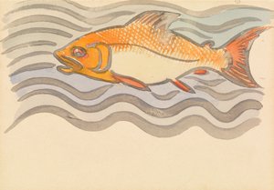 Fisk (akvarel på papir)