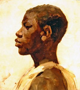 Head of a Negro (olie på lærred)