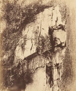 Fountains Abbey. The Echo Rock, 1850