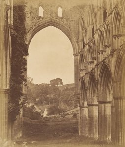 Rievaulx Abbey. Korets interiør, 1850