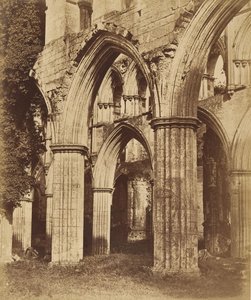 Rievaulx Abbey. Ser på tværs af koret, 1850