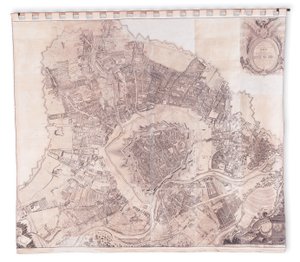 Wien vægkort, 1776 eller 77 af Joseph Daniel Huber