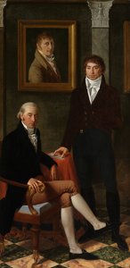 Venskabsportræt af kunstnerne François Wynckelman, François van der Donckt og Joseph Odevaere (olie på lærred) af Joseph Denis Odevaere