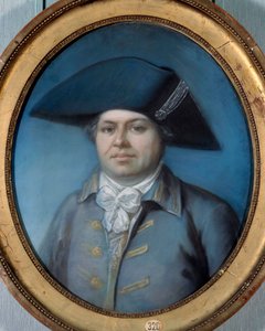 Portræt af Georges Cadoudal (1771-1804) Han er en af de mest berømte Chouaner. Maleri af Joseph Ducreux (1735-1802). 1700-tallet. Orleans, Museum of Fine Arts