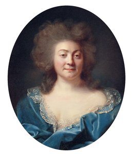 Portræt af en dame af Joseph Ducreux