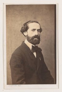 Portret van de schilder Joseph Bellemans, halvfigur Antwerpen Skole. Portrætter biografier visitkort. Collection Dupont (serietitel)