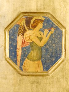 Engel med kors, detalje fra Crystofore af Joseph Edward Southall