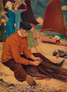 Stranden, 1910 af Joseph Edward Southall