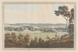Court Garden og Great Marlow af Joseph Farington