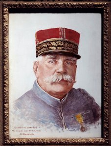 Portræt af general Joffre (1852-1931), marechal fra Frankrig. Maleri af Joseph Felix Bouchor (1853-1937). 1915. Dim. 0,33x0,24 m. Paris, Musée Carnavalet