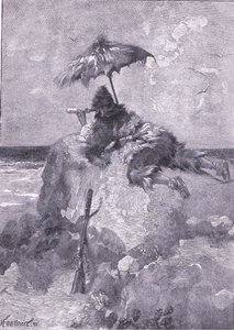Jeg holdt min daglige tur til bakketop-udsigten (litho) af Joseph Finnemore