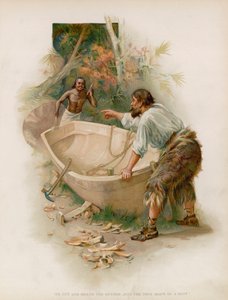 Illustration til Robinson Crusoe af Joseph Finnemore