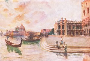 The Molo, Venedig, fra Hutchinsons Picturesque Europe udgivet af Hutchinson & Son, ca. 1930
