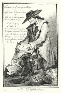 Tegneren (gravering) af Joseph Franz von (after) Goez
