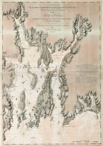 Kort over Ipswich Bay og Cape Ann, Nordamerikas Atlanterhavskyst af Joseph Frederick Wallet DesBarres