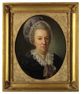 Portræt af prinsesse Yekaterina Ivanovna Cherkasova 1727-1797, født Hedvig Elisabeth von Biron, 1781 af Joseph Friedrich August Darbes
