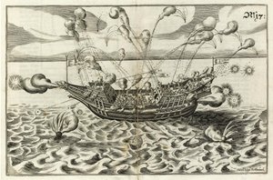 Illustration fra Naval Architecture von J. Furttenbach af Joseph Furttenbach