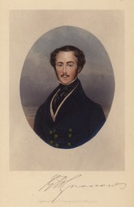 Rees Howell Gronow, eller Kaptajn Gronow (koloreret stik)
