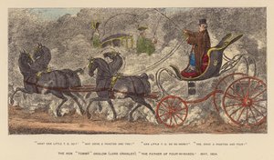 The Hon "Tommy" Onslow (Lord Cranley), "The Father of Four-in-Hands", maj 1804 (koloreret stik)