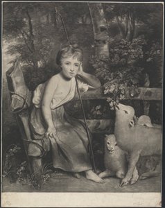 Miss Mary Palmer som "Den unge hyrdinde"