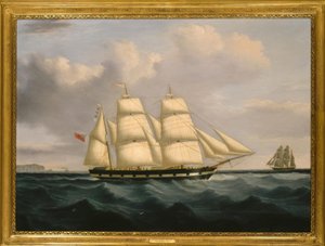 Bark Isis / 1800-tals maleri af Joseph Heard