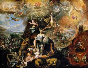 Barok: Allegory (Apocalypse) af Heintz, Joseph, the Younger (ca. 1600-efter 1674)