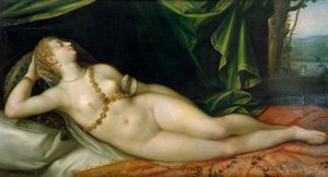 Venus sover, af Joseph Heintz den Ældre (1564-1609).