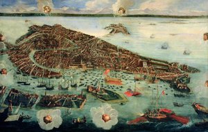 Fugleperspektiv af Venedig