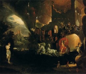 Italiensk: Pluto giunge dal Tartaro
Tysk: Hades
