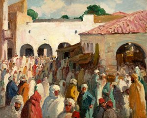 Sidi-bou-Said (Tunesien) af Joseph Henry Sharp
