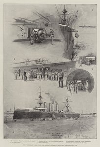 HMS Terrible, 14.220 tons, den største krydser i verden, forbereder sig til krig