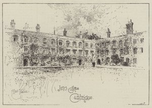 Jesus College, Cambridge af Joseph Holland Tringham