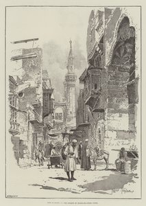 Livet i Egypten, moskeen Sharia-el-Aybar, Kairo af Joseph Holland Tringham