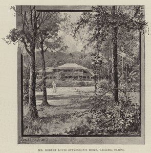 Robert Louis Stevensons hjem, Vailima, Samoa af Joseph Holland Tringham