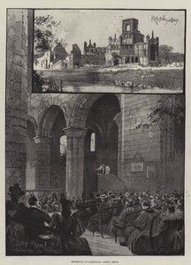 Genåbning af Kirkstall Abbey, Leeds af Joseph Holland Tringham