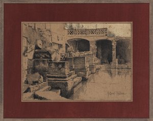Romersk bad ved Bath af Joseph Holland Tringham
