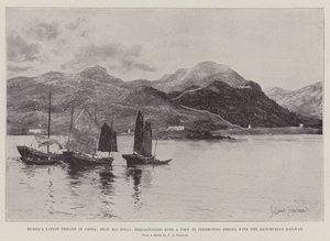 Ruslands seneste efterspørgsel i Kina, Shan Hai Kwan, rekvireret med henblik på at forbinde Peking med Manchurian Railway af Joseph Holland Tringham