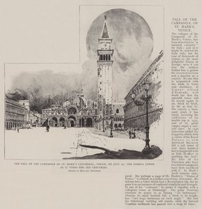 Faldet af Campanile of St Mark