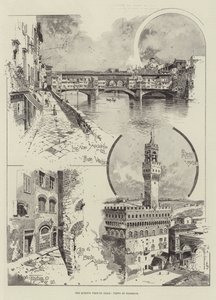 Dronningens besøg i Italien, udsigt over Firenze af Joseph Holland Tringham