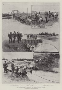 Royal Engineers i Aldershot, brobygningsbataljonen på arbejde af Joseph Holland Tringham