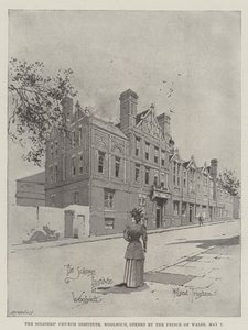 Soldiers Church Institute, Woolwich, åbnet af Prince of Wales, 7. maj af Joseph Holland Tringham